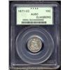 Image 1 : 1871-CC 10C AU50 PCGS.