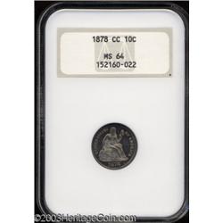1878-CC 10C MS64 NGC.