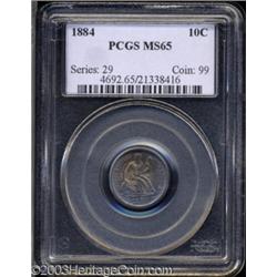 1884 10C MS65 PCGS.