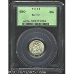 1890 10C MS66 PCGS.