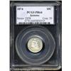 Image 1 : 1874 10C Arrows PR64 PCGS.