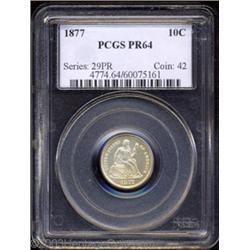 1877 10C PR64 PCGS.