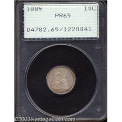 1885 10C PR65 PCGS.