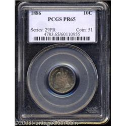 1886 10C PR65 PCGS.