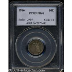 1886 10C PR66 PCGS.