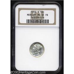 1916-S 10C MS65 Full Bands NGC.