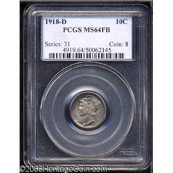 1918-D 10C MS64 Full Bands PCGS.