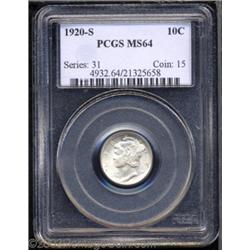 1920-S 10C MS64 PCGS.