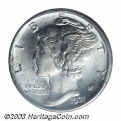 1921-D 10C MS66 PCGS.