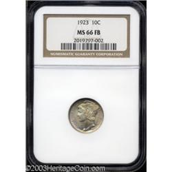 1923 10C MS66 Full Bands NGC.