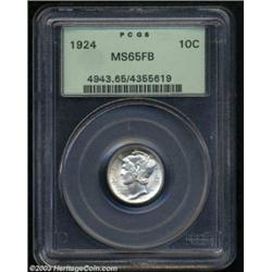 1924 10C MS65 Full Bands PCGS.