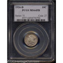 1926-D 10C MS64 Full Bands PCGS.