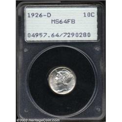 1926-D 10C MS64 Full Bands PCGS.