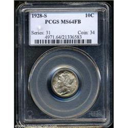 1928-S 10C MS64 Full Bands PCGS.