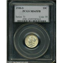 1930-S 10C MS65 Full Bands PCGS.