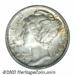 1935-D 10C MS67 Full Bands PCGS.