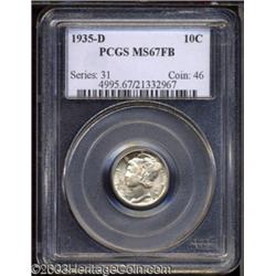 1935-D 10C MS67 Full Bands PCGS.