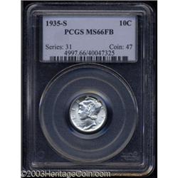 1935-S 10C MS66 Full Bands PCGS.