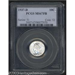 1937-D 10C MS67 Full Bands PCGS.