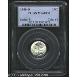 1940-D 10C MS68 Full Bands PCGS.