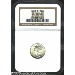 1940-D 10C MS68 Full Bands NGC.