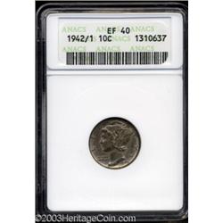1942/1 10C XF40 ANACS.