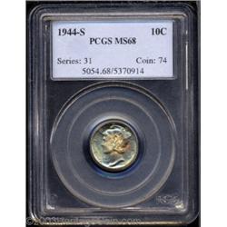1944-S 10C MS68 PCGS.