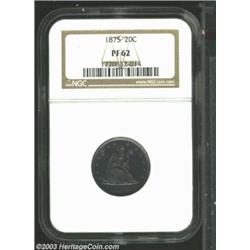 1875 20C PR62 NGC.