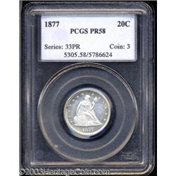 1877 20C PR58 PCGS.