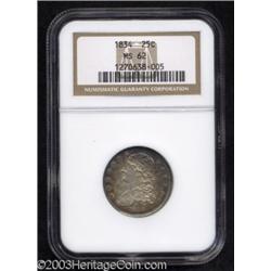 1834 25C MS62 NGC.