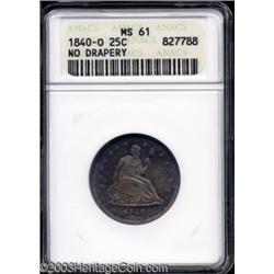 1840-O 25C No Drapery MS61 ANACS.