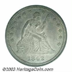 1842-O 25C Large Date MS62 PCGS.