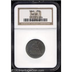 1846 25C MS61 NGC.