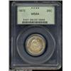 Image 3 : 1872 25C MS64 PCGS.
