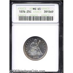 1876 25C MS65 ANACS.