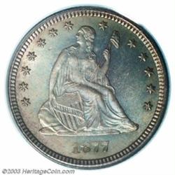 1877-CC 25C MS65 PCGS.