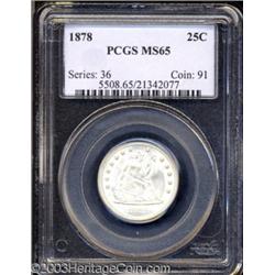 1878 25C MS65 PCGS.
