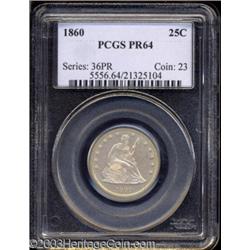 1860 25C PR64 PCGS.