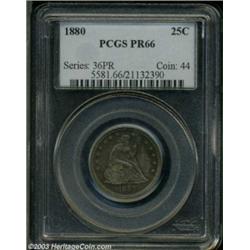 1880 25C PR66 PCGS.