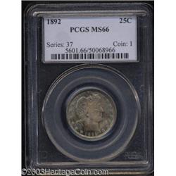 1892 25C MS66 PCGS.