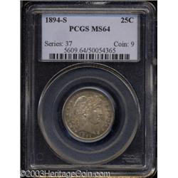 1894-S 25C MS64 PCGS.