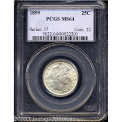 1899 25C MS64 PCGS.