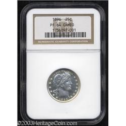 1896 25C PR64 Cameo NGC.