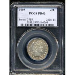 1905 25C PR63 PCGS.
