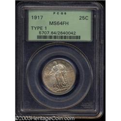 1917 25C Type One MS64 Full Head PCGS.