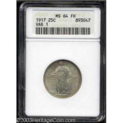 1917 25C Type One MS64 Full Head ANACS.