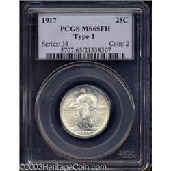 1917 25C Type One MS65 Full Head PCGS.