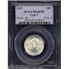 Image 1 : 1917 25C Type One MS65 Full Head PCGS.