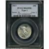 Image 1 : 1917 25C Type One MS65 Full Head PCGS.