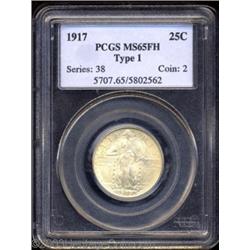 1917 25C Type One MS65 Full Head PCGS.